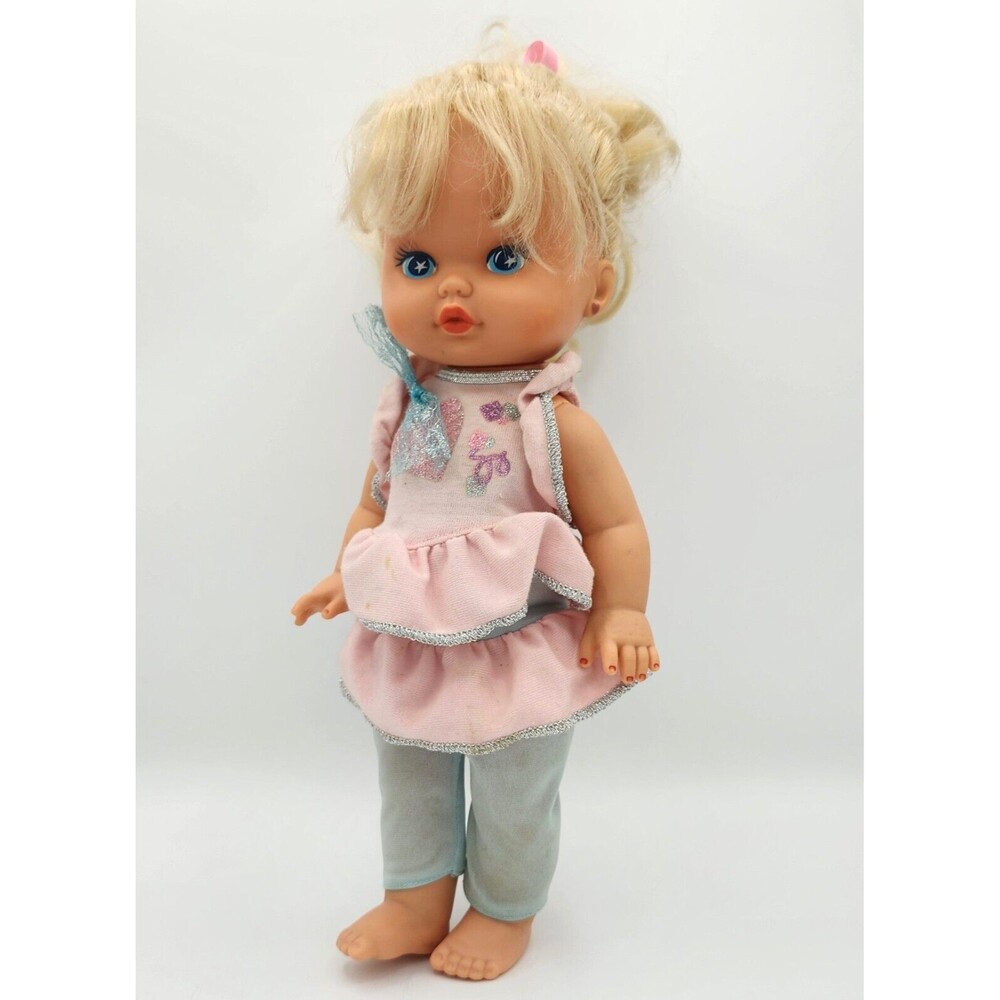 Vintage LIL MISS Makeup 1988 Doll Mattel Toy 12" Blonde 80's Color Change Used